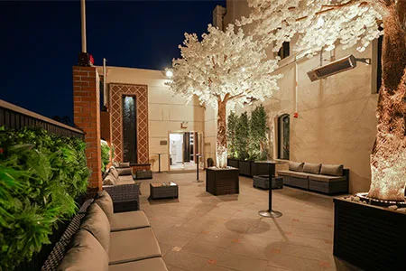 Outside Patio At Banquet Halls La